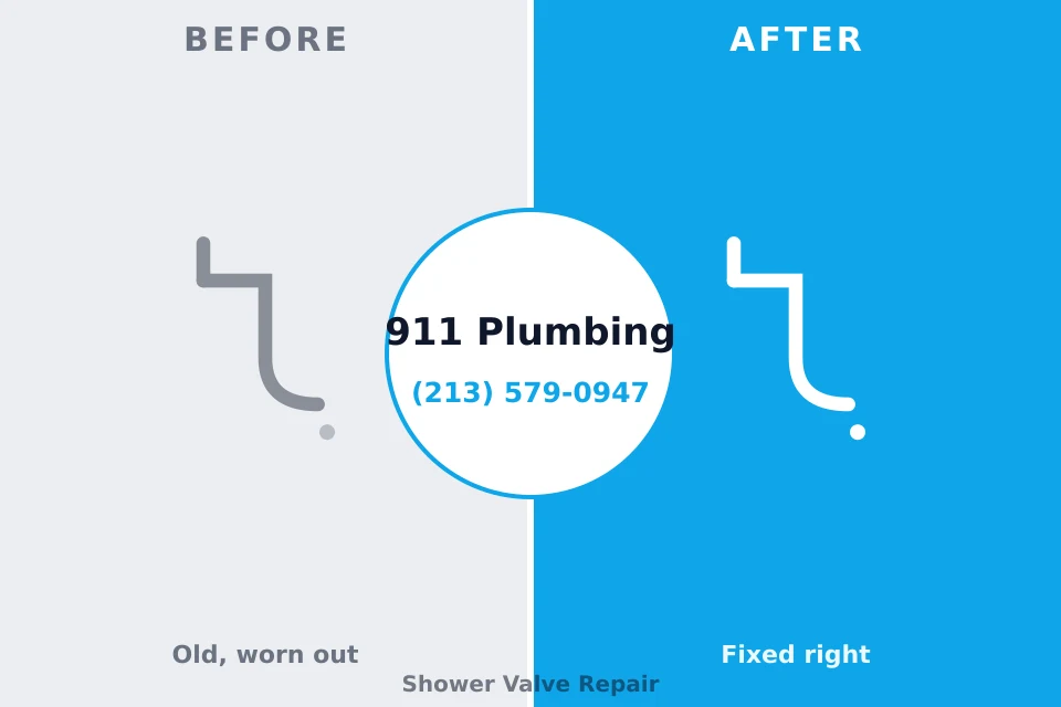 Before and after: plumbing repair Saxapahaw, NC